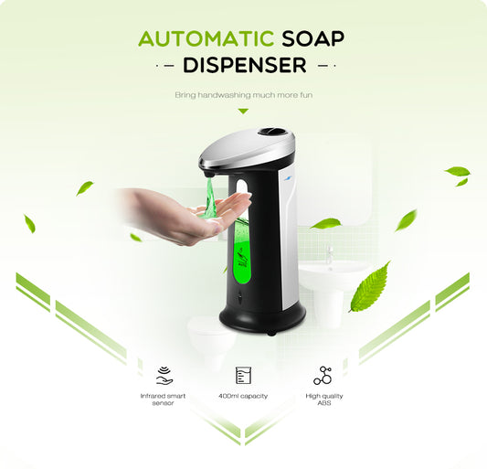 Touchless Automatic Soap Dispenser – Cleaner Hands, Zero Contact (400ml)